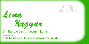 lina magyar business card